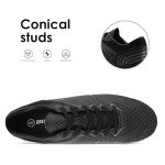 DREAM PAIRS Mens Cleats Football Soccer Shoes,Size 6.5,Black/Dark/Grey,160859-M