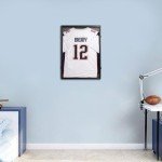 PKHROR Jersey Frame Display Case Large Lockable Sports Jersey Frame Shadow Box with 98% Uv Protected Acrylic and Hanger for Baseball Basketball Football Soccer Hockey Sport Shirt Linen Black