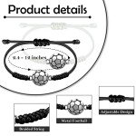 SmileBelle Soccer Gifts Soccer Easter Basket Soccer Bracelets 2 Pcs Soccer Accessories White and Black Sport Bracelets as Son Daughter Soccer Party Favors, Soccer Stuff Jewelry for Fans Soccer Lover