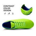 DREAM PAIRS Men's Firm Ground Soccer Cleats Shoes,Size 6.5,Neon/Green/Royal,MEGA-1
