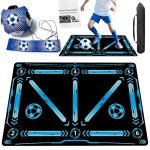 Soccer Training Equipment,Soccer Training Mat Improve Strength,Agility and Coordination,Anti-Slip Silent Absorption Soccer Footwork Training Mat