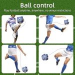 Soccer Training Equipment,Soccer Training Mat Improve Strength,Agility and Coordination,Anti-Slip Silent Absorption Soccer Footwork Training Mat