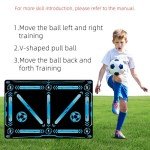 Soccer Training Equipment,Soccer Training Mat Improve Strength,Agility and Coordination,Anti-Slip Silent Absorption Soccer Footwork Training Mat