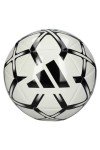 adidas Unisex Starlancer Club Soocer Ball, White/Black, 5