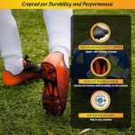 Vizari Stealth Firm Ground Soccer Cleats - Lightweight, Durable & Comfortable Kids & Youth Soccer Cleats with Excellent Traction - Girls & Boys Soccer Shoes with Padded Heel & Anti-Stretch Lining