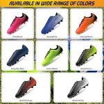 Vizari Stealth Firm Ground Soccer Cleats - Lightweight, Durable & Comfortable Kids & Youth Soccer Cleats with Excellent Traction - Girls & Boys Soccer Shoes with Padded Heel & Anti-Stretch Lining