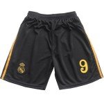 LeenBD Kylian No #9 Madrid Special Gold Dragon Edition Kids Soccer Jersey Shirts Football Futbol Socks Set Youth Sizes (Black, 26 (8_9 Years Old))