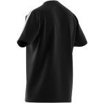 adidas Men's Essentials Single Jersey 3-Stripes T-Shirt, Black/White, Medium