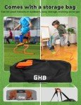 GHB 10 Pack 7” Agility Hurdles Speed Agility Training Hurdles, Detachable Sturdy Hurdles Training Equipment Set with Carry Bag for Kids,Athletes,Soccer,Basketball