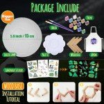 LAOESE Paint Your Own Soccer Ball Lamp Kit, DIY 3D Night Light with Soccer Stickers & Wooden Stand, Art Supplies Creativity Arts & Crafts Kit for Kids, Birthday Easter Gifts for Boys