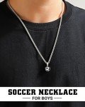 PINKDODO Soccer Gifts for Kids Boys 8 12 10 14 Soccer Stuff Accessories Necklace Christmas Valentines Easter Gifts for Teens Boys Messi Ronaldo