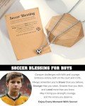 PINKDODO Soccer Gifts for Kids Boys 8 12 10 14 Soccer Stuff Accessories Necklace Christmas Valentines Easter Gifts for Teens Boys Messi Ronaldo
