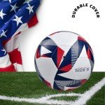 GX Tour+ USA Soccer Ball. Custom USA Soccer. Training and Match Ball (White/Red/Blue)