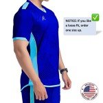 Men's Invictus SOL Athletic Sports Jersey (Dark Blue, Large)