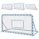 Winthai 7x3.7FT Soccer Rebounder Net, Quick-Switch Angle Soccer Training for Control Passing Practice, Easy Setup Rebounder Gifts Aids & Equipment for Kids,Teens & Adults