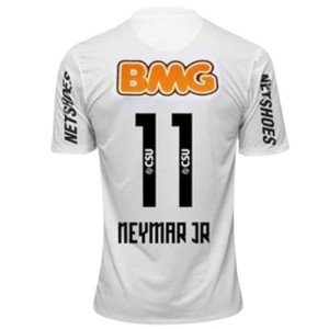 Santos Ney #11 Retro 12/13 Soccer Jersey for Men Fan Version (US, Alpha, Large, Regular, Regular, Retro)