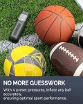 ETENWOLF P200 Electric Ball Pump 2000mAh Sports Air Pump with Digital Pressure Gauge for Basketball Soccer Volleyball (Black)