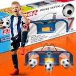 E E-JET GAMES Soccer Trainer, Kids Soccer Exercises Training Set | Improve Agility First Touch Ball Control & Foot-Eye Coordination Hand-Eye