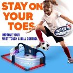 E E-JET GAMES Soccer Trainer, Kids Soccer Exercises Training Set | Improve Agility First Touch Ball Control & Foot-Eye Coordination Hand-Eye