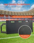 VEVOR Soccer Rebounder Board, 40 x 16 in Portable Training Wall with Dual Angles Rebound, Foldable HDPE Kickback Board, Soccer Practice Equipment, Ideal for Kids and Adults Passing & Shooting Drills