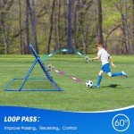 Winthai 5.9x3.7FT Soccer Rebounder Net, Quick-Switch Angle Soccer Training for Control, Passing Practice, Easy Setup Rebounder Gifts Aids & Equipment for Kids,Teens & Adults