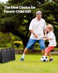 VEVOR Soccer Rebounder Board, 40 x 16 in Portable Training Wall with Dual Angles Rebound, Foldable HDPE Kickback Board, Soccer Practice Equipment, Ideal for Kids and Adults Passing & Shooting Drills