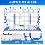 Winthai 5.9x3.7FT Soccer Rebounder Net, Quick-Switch Angle Soccer Training for Control, Passing Practice, Easy Setup Rebounder Gifts Aids & Equipment for Kids,Teens & Adults