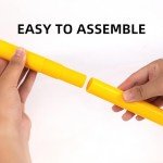 6 Pcs 5FT Agility Training Poles for Soccer,Basketball,Football,Dog,Horse Training-Adjustable Speed and Agility Training Equipment Sports Training Sticks with Ground Spring Nails and Storage Bag