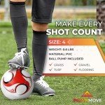 POWRMOVE Soccer Goals for Backyard - Portable Soccer Goals Set of 2 with Pump, Cones, Training Ladder, Size 4 Ball and Carry Bag - 6FT x 4FT Soccer Nets, Durable Soccer Equipment for Kids and Adults