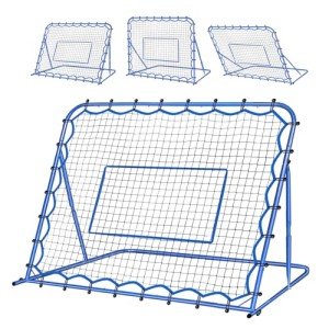 Winthai 4.8x3.7FT Soccer Rebounder Net, Quick-Switch Angle Soccer Training for Control, Passing Practice, Easy Setup Rebounder Gifts Aids & Equipment for Kids,Teens & Adults