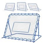 Winthai 4.8x3.7FT Soccer Rebounder Net, Quick-Switch Angle Soccer Training for Control, Passing Practice, Easy Setup Rebounder Gifts Aids & Equipment for Kids,Teens & Adults