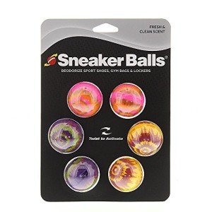 Sneaker Balls Odor-Fighting Shoe Fresheners, Eliminates Unpleasant Smells, Perfect for Sneakers, Gym Bags, Gear Bags, Drawers, Lockers, and More!, Radial Tie Dye, 6 Pack