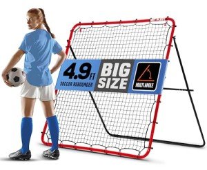 Soccer Rebounder Rebound Net, Kick-Back | Football Training Gifts, Aids & Equipment for Kids Teens & All Ages, Perfect Storage