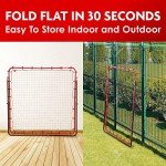 Soccer Rebounder Rebound Net, Kick-Back | Football Training Gifts, Aids & Equipment for Kids Teens & All Ages, Perfect Storage