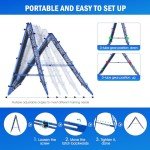 5x4FT Dual-Sided Soccer Rebounder Net, Fast & Slow Rebound Speed Training for Control, Passing Practice, Easy Setup Baseball/Volleyball Rbounder Gifts Aids & Equipment for Kids,Teens & Adults