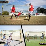 MangoStar Soccer Goal, 12X6 FT Soccer Goals for Backyard Portable Net Collapsible Metal Base, Quick Setup Soccer Net for Indoor Outdoor Practice Training with Carry Bag