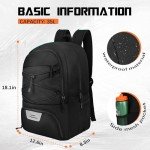 Goloni Soccer Backpack,Soccer Bag with Ball Holder & Shoe Compartment,Large Sports Bag for Basketball, Volleyball,Football