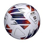 WILSON NCAA Vivido Match Soccer Ball - Size 5, White/Orange/Purple