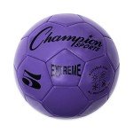 Champion Sports Extreme Series Soccer Ball Regulation Size 5 - Collegiate, Professional, and League Standard Kick Balls - All Weather, Soft Touch, Maximum Air Retention - For Adults, Teenagers, Purple