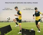 ZivPlay Soccer Rebounder Board Soccer Training Equipment Portable Wall Trainer for Kick Back Practice with 2 Ball Rebound Angles 40 x 16 Inch