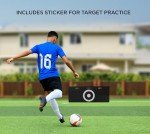 ZivPlay Soccer Rebounder Board Soccer Training Equipment Portable Wall Trainer for Kick Back Practice with 2 Ball Rebound Angles 40 x 16 Inch
