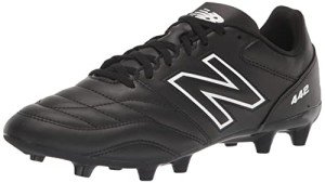 New Balance Men's 442 Academy Fg V2 Soccer Shoe, Black/White, 8.5 Wide