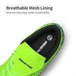 DREAM PAIRS Boys Girls Outdoor Soccer Cleats Football Shoes for Little/Big Kid,Size 1 Little Kid,Neon/Green/Black,MEGA-2K