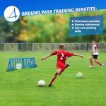 Soccer Rebounder Board with Metal Frame, Adjustable Angles/Heights, Portable Storage Design, Soccer Training Equipment for Precision Passing/Shooting Drills