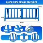 Soccer Rebounder Board with Metal Frame, Adjustable Angles/Heights, Portable Storage Design, Soccer Training Equipment for Precision Passing/Shooting Drills