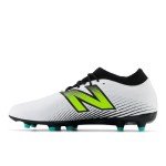 New Balance Unisex Tekela Magique Fg V4+ Soccer Shoe, White/Hi-Lite/Black, 11.5 Wide US Men