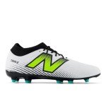 New Balance Unisex Tekela Magique Fg V4+ Soccer Shoe, White/Hi-Lite/Black, 11.5 Wide US Men