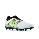 New Balance Unisex Tekela Magique Fg V4+ Soccer Shoe, White/Hi-Lite/Black, 11.5 Wide US Men