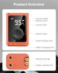 ETENWOLF P300 Plus Ball Pump, Electric Basketball Pump Inflation and Deflation, with 3200 mAh Rechargeable Battery, Air Pump for All Sports Balls,Vivid Orange