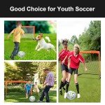 Soccer Goals for Backyard, Portable Soccer Goal, Football Practice, Soccer Training Equipment for Young (4'x 3' Goal*2, Resistance Bands Set*1, 20FT & 12 Rungs Agility Ladder*1)